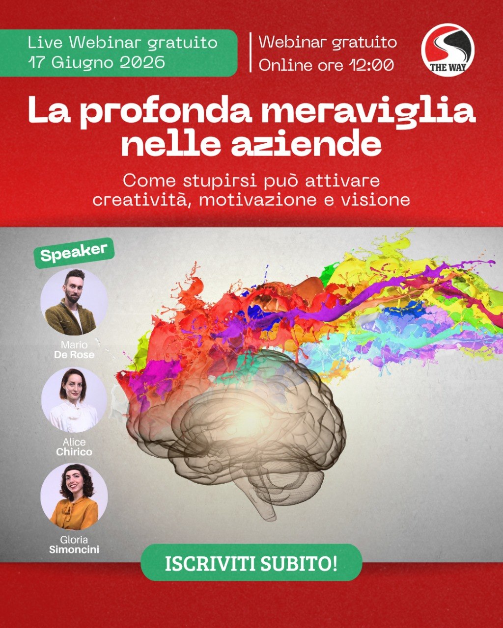 Locandina del webinar La profonda meraviglia nelle aziende